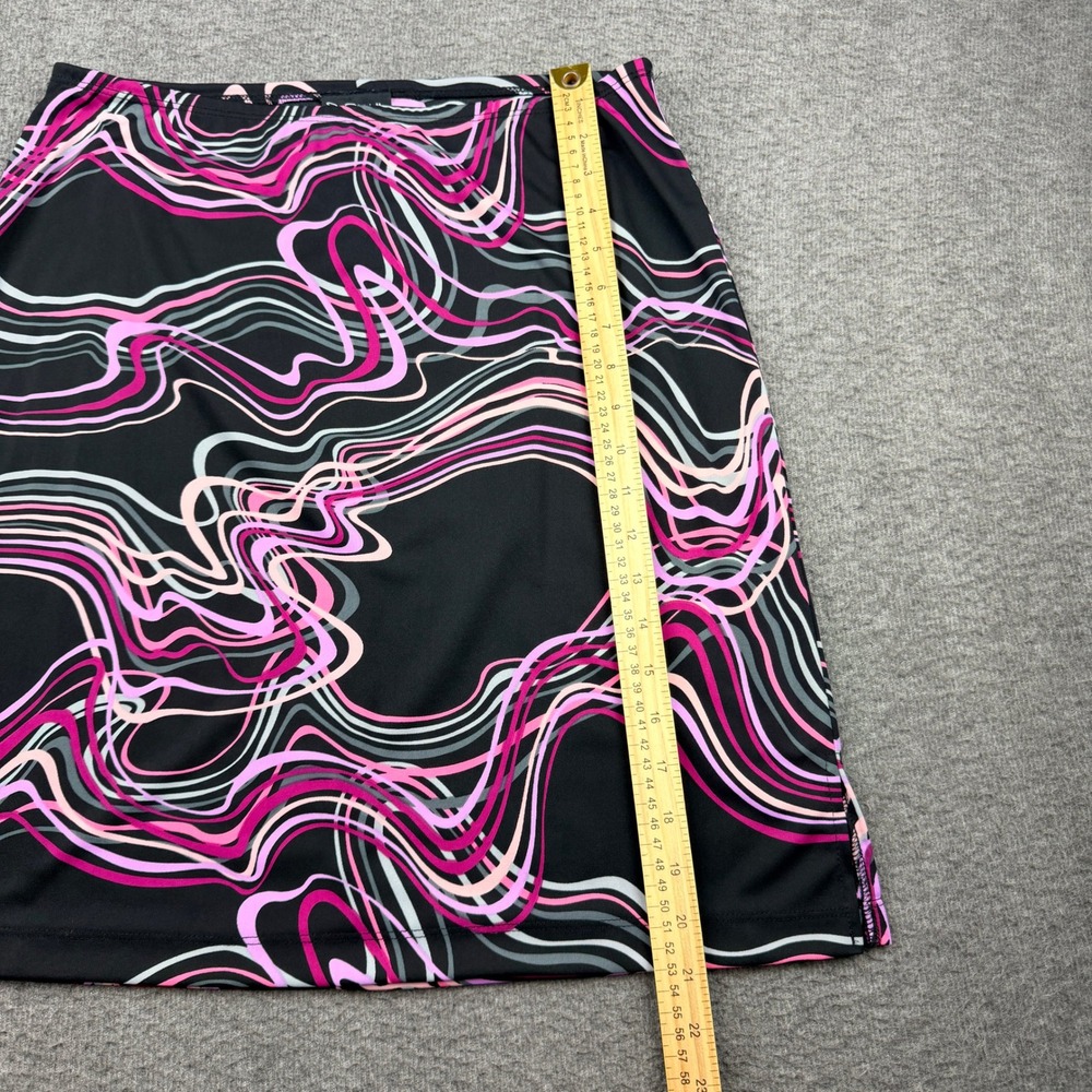 My Michelle Vintage Y2K Psychedelic Swirl Mini Skirt Women's Large Black Pink - Picture 7 of 7